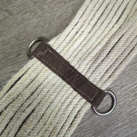 15 Strand String Cinch, d rings *gc/fair, dingy, undone stitching, stained, hair, pilly, mnr snags, fray
