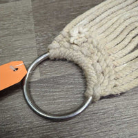 15 Strand String Cinch, d rings *gc/fair, dingy, undone stitching, stained, hair, pilly, mnr snags, fray
