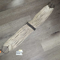 15 Strand Nylon String Cinch, d rings *fair, v.stained, residue, rubbed, mnr hair, rust
