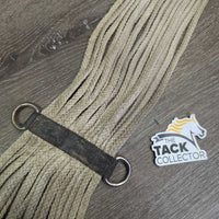 15 Strand Nylon String Cinch, d rings *fair, v.stained, residue, rubbed, mnr hair, rust
