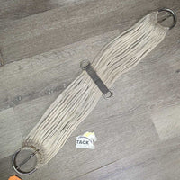 15 Strand Nylon String Cinch, d rings *fair, v.stained, residue, rubbed, mnr hair, rust
