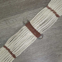 17 Strand String Cinch, d rings *fair, hairy, residue, stained, dingy, pilly, rubbed, dirt
