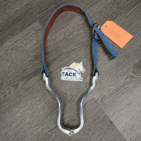 Aluminum & Nylon (Vinyl Lined) Web Nutcracker Cribbing Collar *vgc/gc, clean, mnr hole rubs & pulls, faded, stains
