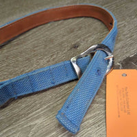 Aluminum & Nylon (Vinyl Lined) Web Nutcracker Cribbing Collar *vgc/gc, clean, mnr hole rubs & pulls, faded, stains
