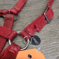 Thick Soft Nylon Halter, Slip Nose *gc, rubs, stains, frayed edges, snags

