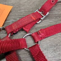 Thick Soft Nylon Halter, Slip Nose *gc, rubs, stains, frayed edges, snags
