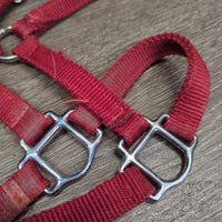 Thick Soft Nylon Halter, Slip Nose *gc, rubs, stains, frayed edges, snags
