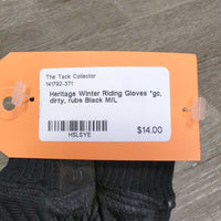 Winter Riding Gloves *gc, dirty, rubs
