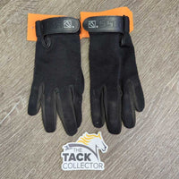 Cloth Riding Gloves *vgc, mnr dirt?residue & film, clump/hair
