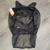 Fine Mesh Fly Mask, ears, nose *gc/vgc, clean, clumpy, v.snagged & rubbed ears, hair
