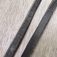 Soft Narrow Leather Gaited/Arab Show Halter, attached short Lead Shank *vgc/gc, clean, rubs, scrapes, unstitched lead end
