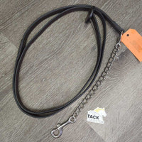 76" Padded Leather Lead Shank, 14" Nose Chain, Disc End *like new
