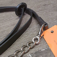 76" Padded Leather Lead Shank, 14" Nose Chain, Disc End *like new

