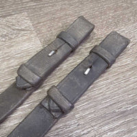 Cotton Web Reins *fair, undone stitching, missing tabs, frays, faded, stiff mnr dirt, tears
