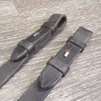 Soft Braided Reins *vgc, older, clean, mnr dry & stiff, mnr residue, scuffs, dents, creases
