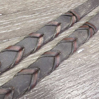 Soft Braided Reins *vgc, older, clean, mnr dry & stiff, mnr residue, scuffs, dents, creases
