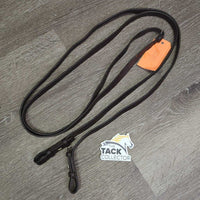 Curb - Plain Reins *fair, older, clean, xholes, twists, gouges, scrapes, stiff spots, creases, stains, pulled stitching
