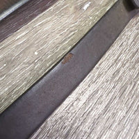 Curb - Plain Reins *fair, older, clean, xholes, twists, gouges, scrapes, stiff spots, creases, stains, pulled stitching
