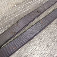 Curb - Plain Reins *fair, older, clean, xholes, twists, gouges, scrapes, stiff spots, creases, stains, pulled stitching
