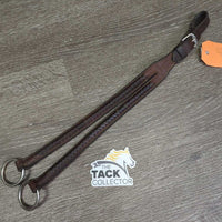 Hvy Braided Rsd Running Martingale Attachment, Buckle *gc, clean, older, stiff, peeled
