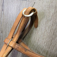 Thick Headstall *vgc/gc, clean, stiff, scrapes, stains & dry
