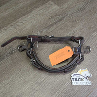 “The Crossroad” Padded Leather Mechanical Hackamore *vgc, dirt, stains & rubs
