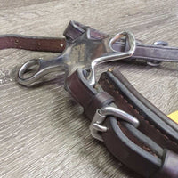 “The Crossroad” Padded Leather Mechanical Hackamore *vgc, dirt, stains & rubs
