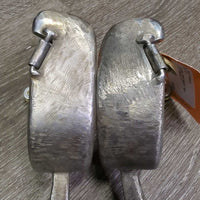 Wide Flat Hammer? Finish Ball End Equitation Western Spurs *vgc, clean, rubs, scrapes, dings
