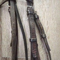 Rsd Bridle *fair, brooken/repaired nose, v.stiff, v.dry, dirt, scraped & bent edges, xholes
