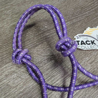 Narrow Stiff Nylon Rope Halter *vgc/gc, mnr frays, rubs & dirt/stains, vet wrapped end
