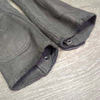 Synthetic Half Chaps *gc/fair, v.frayed, rubbed, mnr dirt & stains, v.stretched elastic
