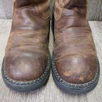 JUNIORS Wst Boots *vgc, clean, scuffs, scratches, rubs, crumpled heels, pilly/rubbed lining
