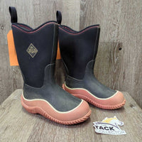 JUNIORS Tall Rubber Muck Boots *gc, clean, faded, film, clean, heel rubs
