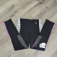 JUNIORS Riding Tight Breeches, Pull On, Drawstring *gc, Cord stuck inside, hair, linty, unstitched seam
