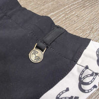 JUNIORS Riding Tight Breeches, Pull On, Drawstring *gc, Cord stuck inside, hair, linty, unstitched seam
