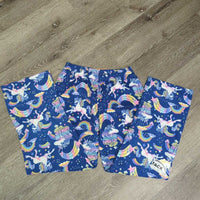 JUNIORS Fleece Pyjama Pants "Unicorns" *vgc, mnr pills, hair & edge rubs
