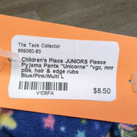 JUNIORS Fleece Pyjama Pants "Unicorns" *vgc, mnr pills, hair & edge rubs

