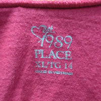 1989 Place JUNIORS SS Shirt "Love" *vgc, curled sleeves
