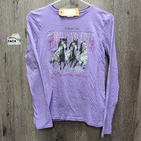 PageOne Young JUNIORS LS Shirt "Wild and Free" *xc/like new
