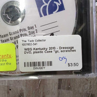 WEG Kentucky 2010 - Dressage DVD, plastic Case *gc, scratches
