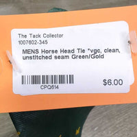 MENS Horse Head Tie *vgc, clean, unstitched seam
