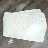 Pr XL Quilt No Bow Wraps *xc/vgc, older?, mnr hair, dirt/stains
