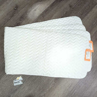 Pr XL Quilt No Bow Wraps *xc/vgc, older?, mnr hair, dirt/stains
