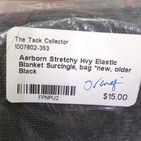 Stretchy Hvy Elastic Blanket Surcingle, bag *new, older
