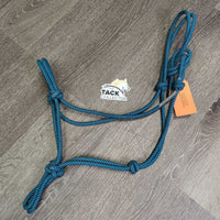 Stiff Nylon Rope Halter *xc, mnr dirt/stain, rubs & frays
