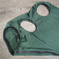 Lycra Full Face Slinky, Zipper, velcro *vgc, clean, sm holes, rubs & snags, stretched elastic
