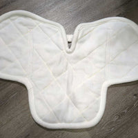 Fleece Fitted Hunter Saddle Pad, Rear Riser Pocket, cut back wither *like new, older, mnr stains
