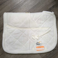 Hvy Fleece Jumper Saddle Pad, Rear Riser Pocket, Cutback Wither *vgc, mnr hair, older, clean, rubs, pills
