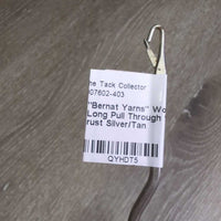 "Bernat Yarns" Wood Handle Long Pull Through *vgc, older?, mnr rust
