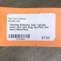 Thinning Scissors, bag *vgc/gc, clean, mnr rust, Bag: scuffed, mnr tears
